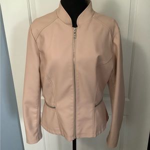 DB brand pink pleather jacket. This coat is not leather